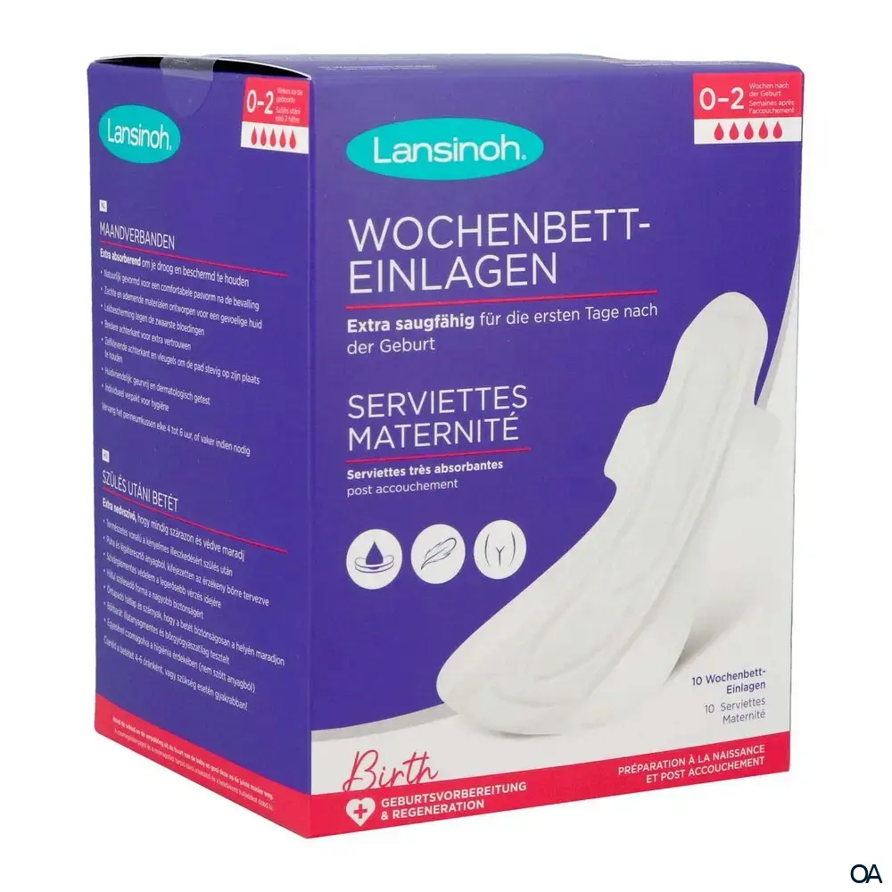 Lansinoh® Wochenbett-Einlagen (Wochen 0-2) L