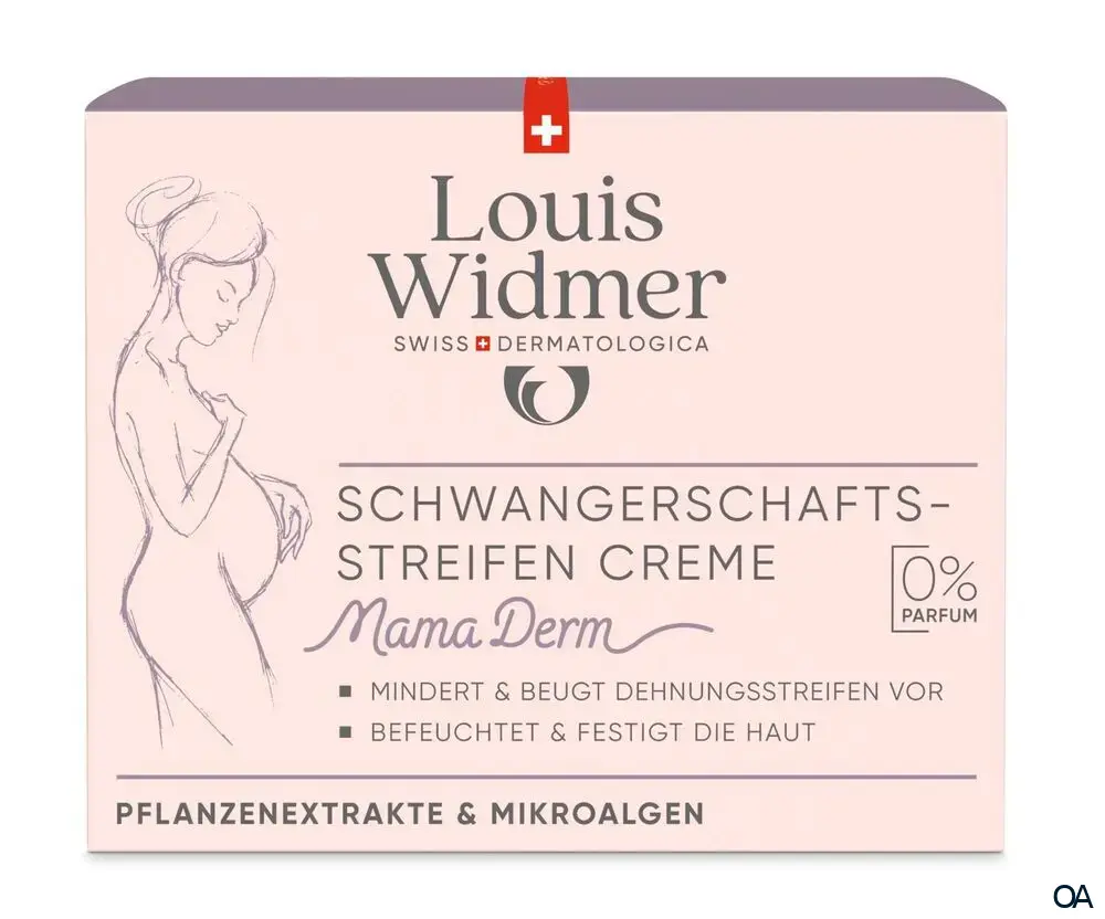 Louis Widmer bodycare MamaDerm Schwangerschaftsstreifen Creme - ohne Parfum