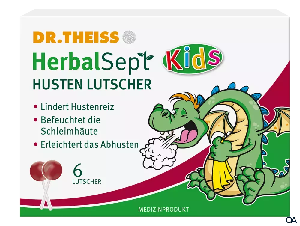 Dr. Theiss HerbalSept Husten Lutscher Kids