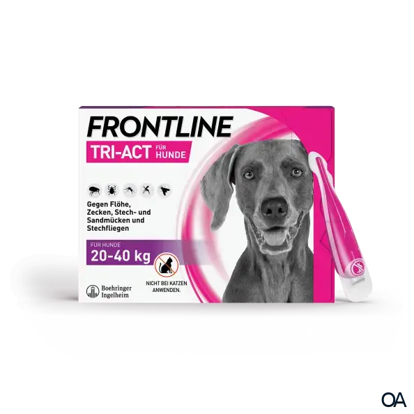 Frontline TRI-ACT® Lösung zum Auftropfen für Hunde 20 - 40 kg Frontline TRI-ACT® Lösung zum Auftropfen für Hunde 20 - 40 kg