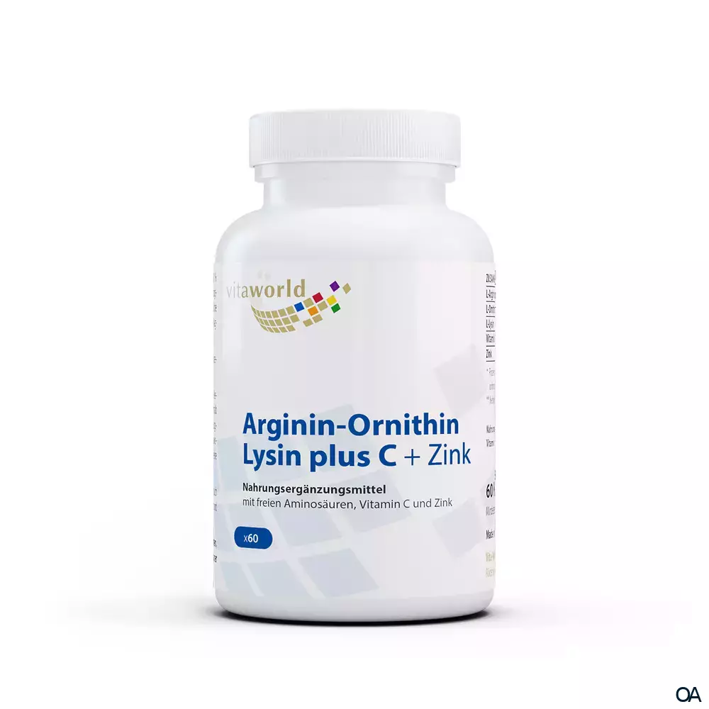 Vitaworld Arginin-Ornithin-Lysin + C + Zink Kapseln