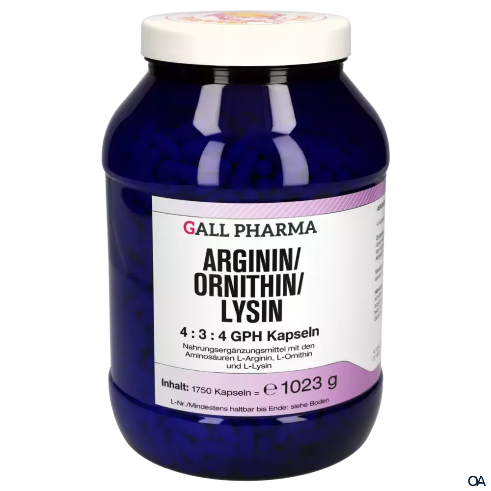 Gall Pharma Arginin / Ornithin / Lysin Kapseln