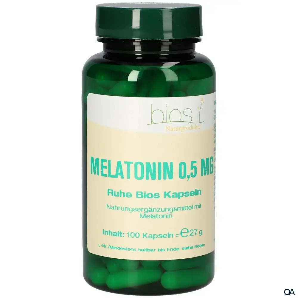 Bios Melatonin Ruhe 0,5 mg Kapseln
