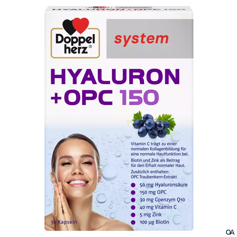 Doppelherz system Hyaluron + OPC 150 Kapseln