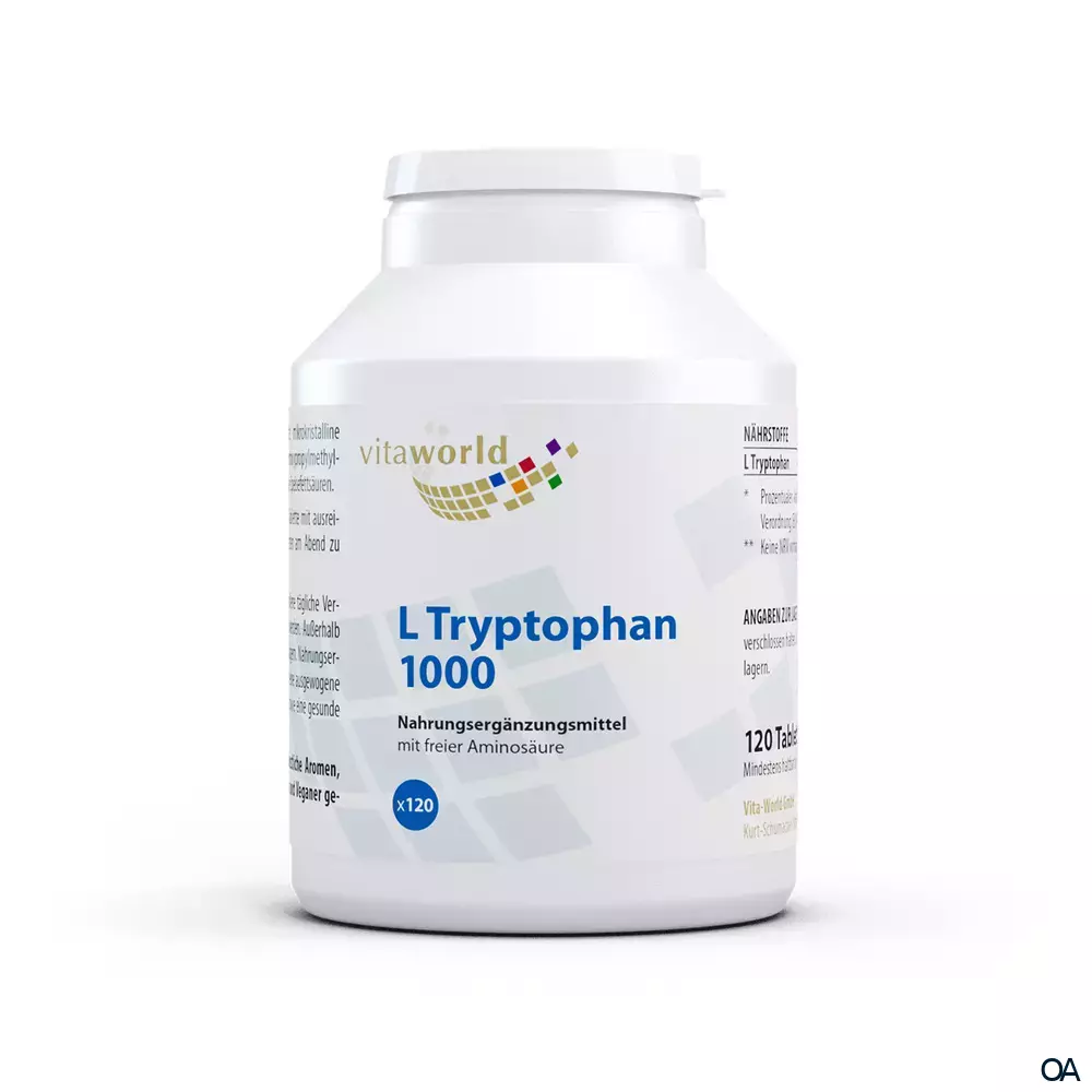 Vitaworld L-Tryptophan 1000 mg Tabletten