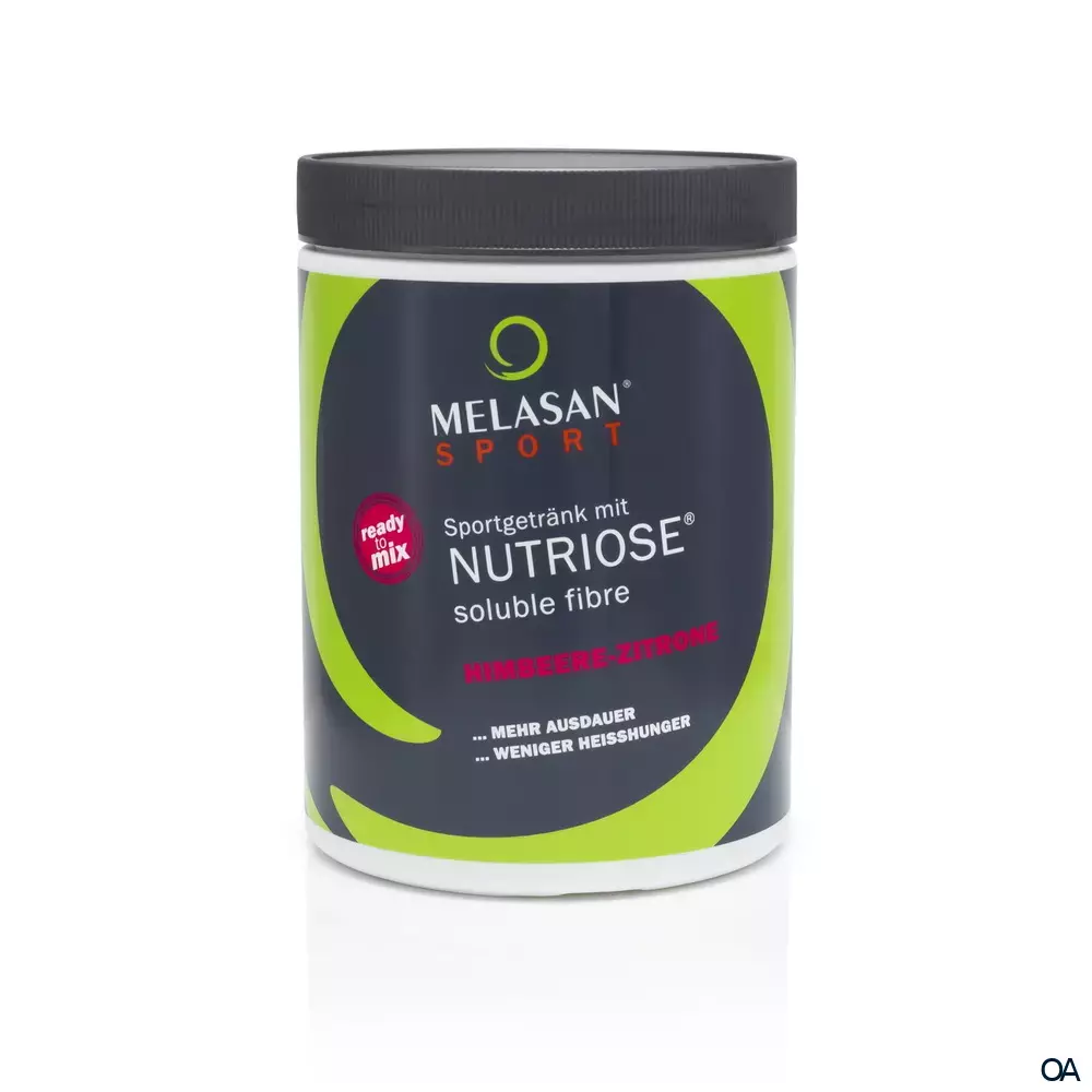 Melasan Sport Sportgetränk mit Nutriose Pulver Himbeere-Zitrone