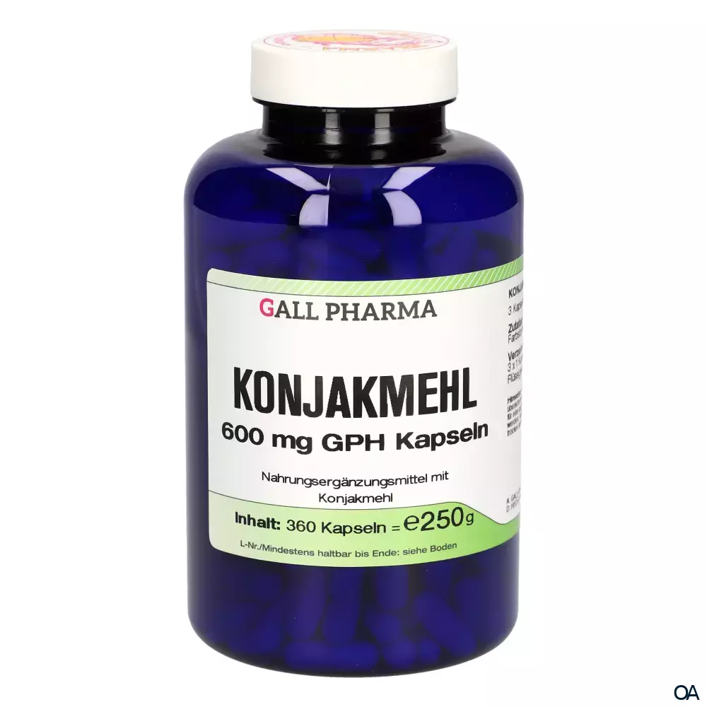 Gall Pharma Konjakmehl 600 mg Kapseln