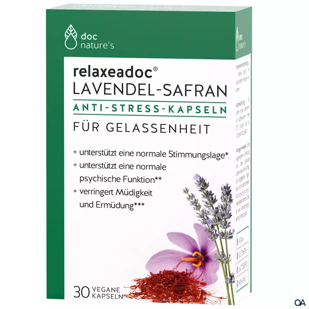 doc nature’s Lavendel-Safran Anti-Stress Kapseln