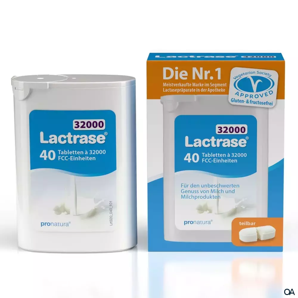 Lactrase® 32000 FCC Teilbare Tabletten Spender