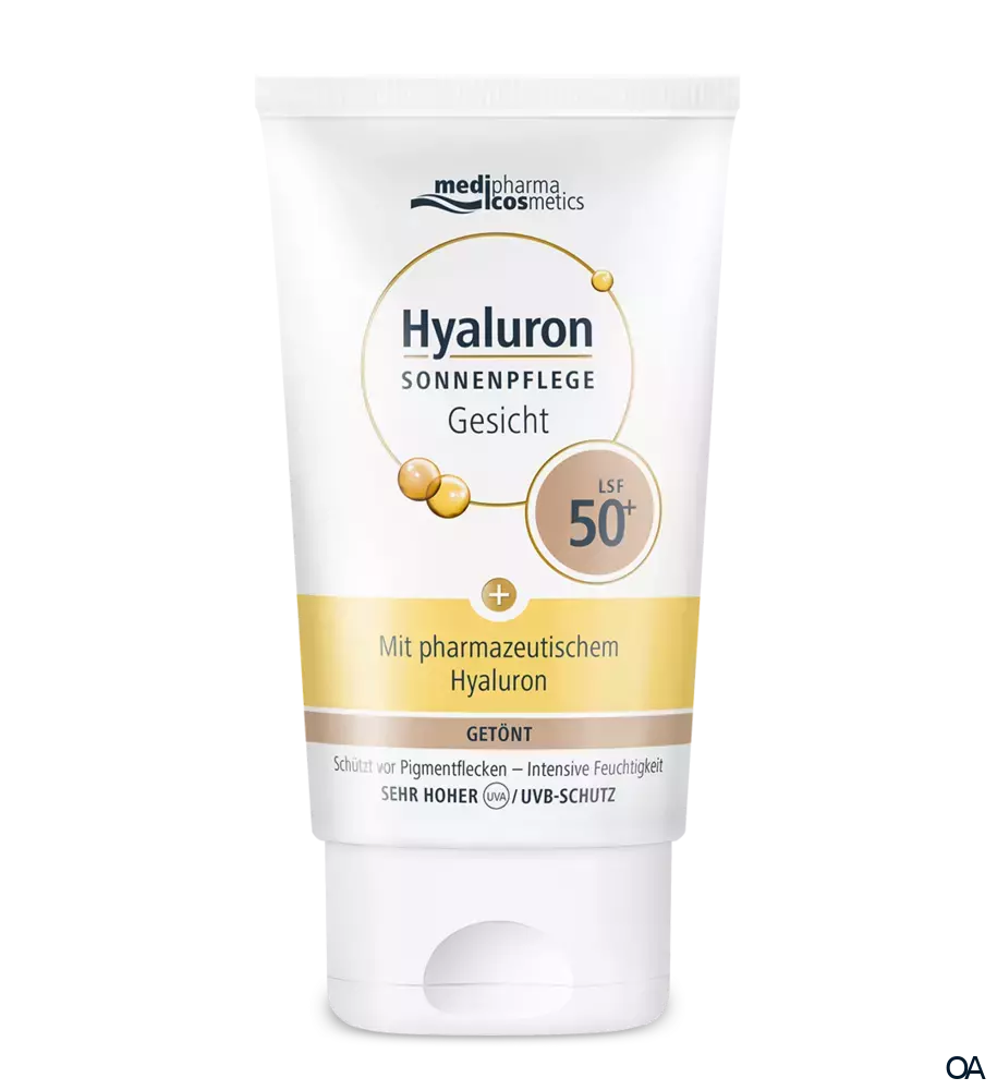 medipharma cosmetics Hyaluron Sonnenpflege Gesicht Getönt LSF 50+