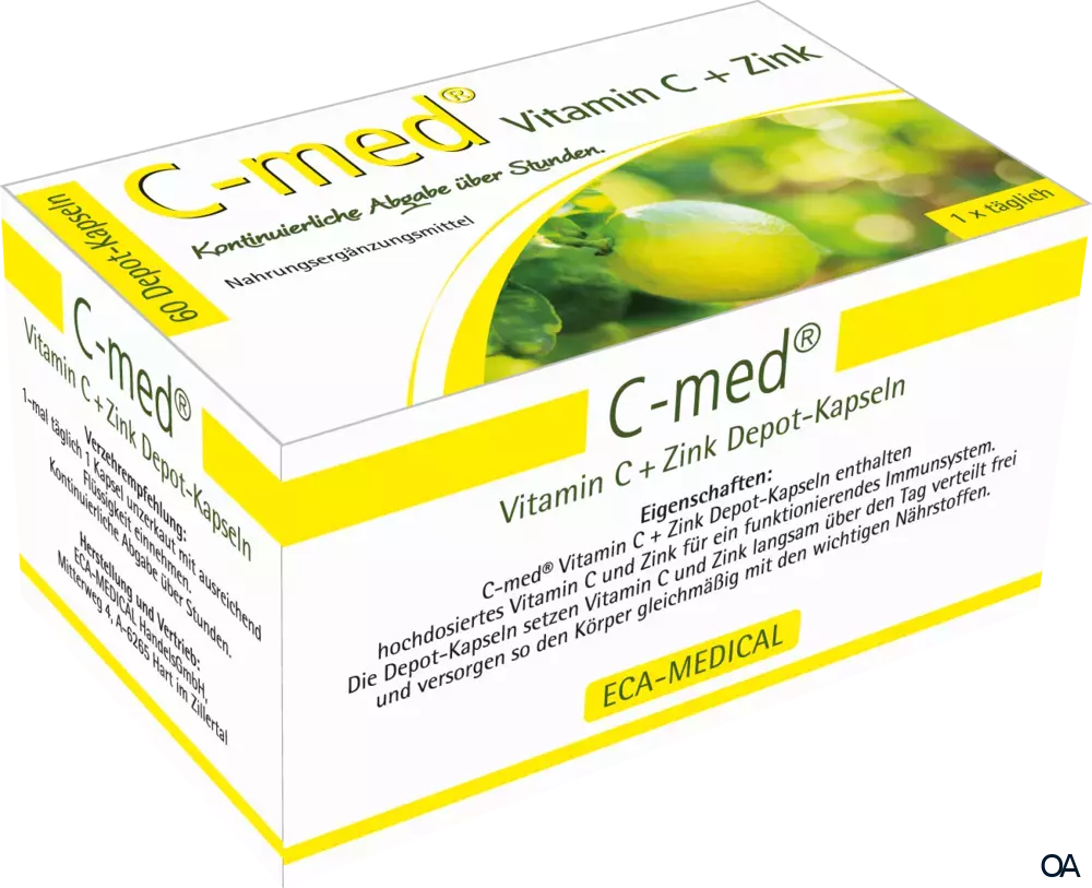 C-med® Vitamin C + Zink Depot-Kapseln