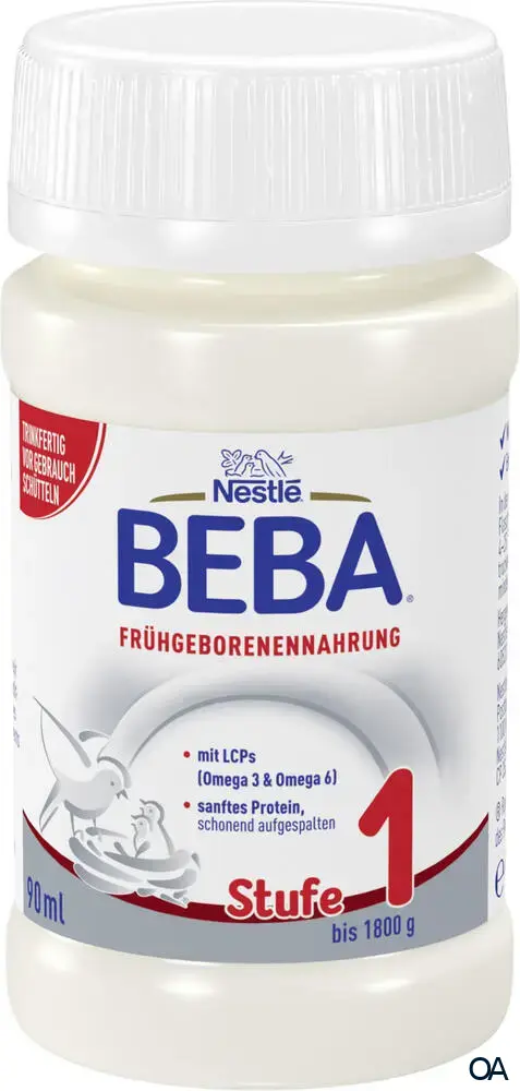 Nestlé Beba Frühgeborenennahrung Stufe 1, trinkfertig 90 ml