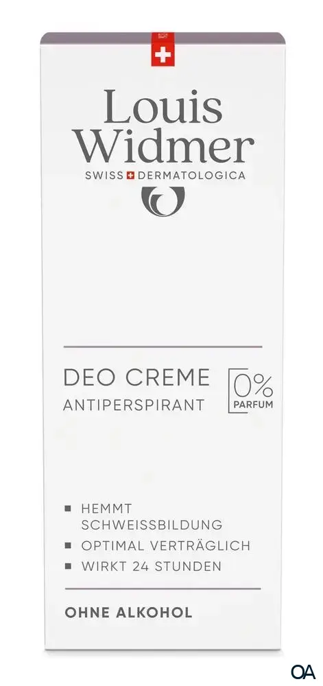 Louis Widmer Deo Creme Antiperspirant - ohne Parfum