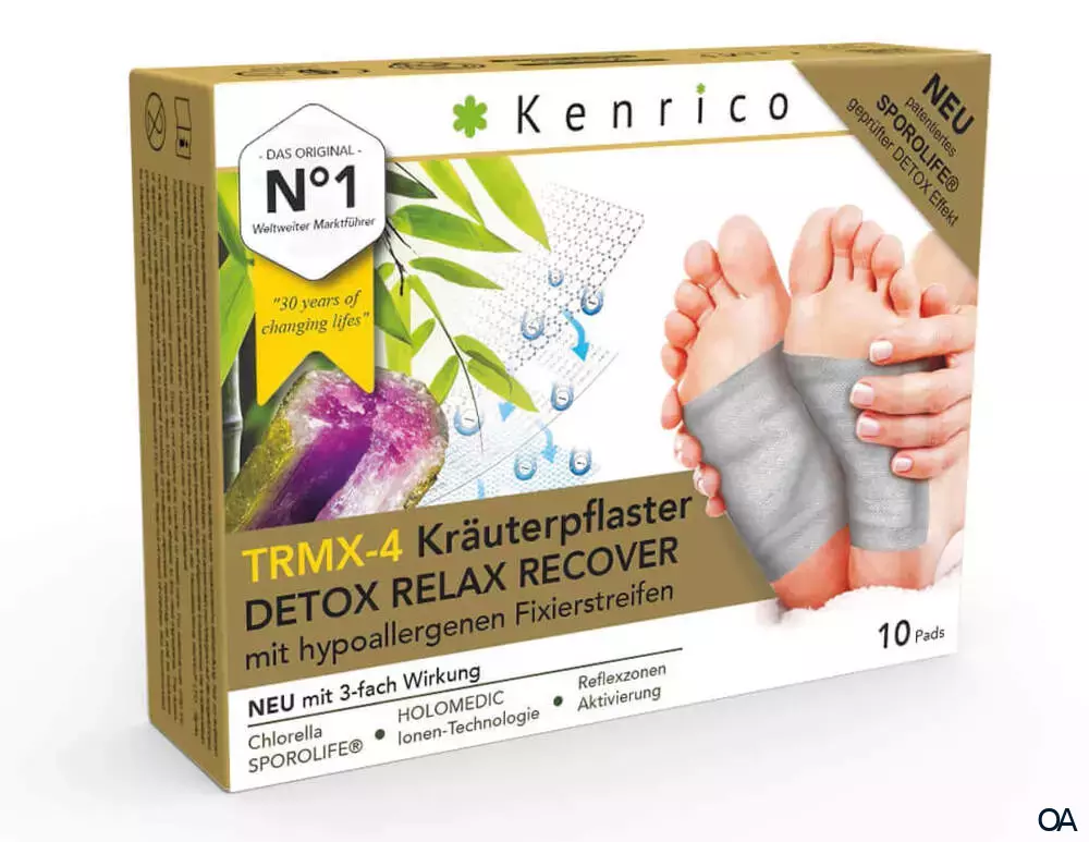 Kenrico TRMX-4 Kräuterpflaster DETOX RELAX RECOVER