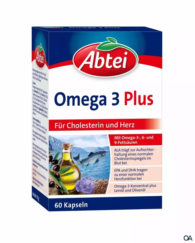 Abtei Omega 3 Plus Kapseln