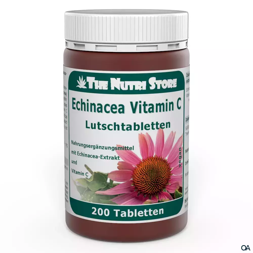 The Nutri Store Echinacea Vitamin C vegane Lutschtabletten