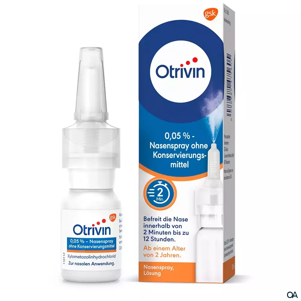 Otrivin® 0,05%-Nasenspray ohne Konservierungsmittel