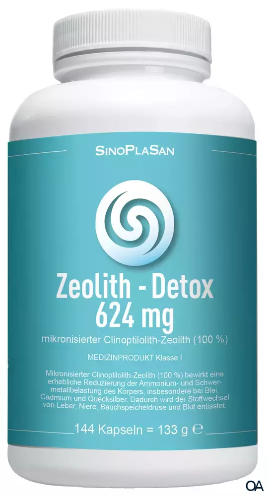 SinoPlaSan Zeolith Detox MED 624 mg Kapseln