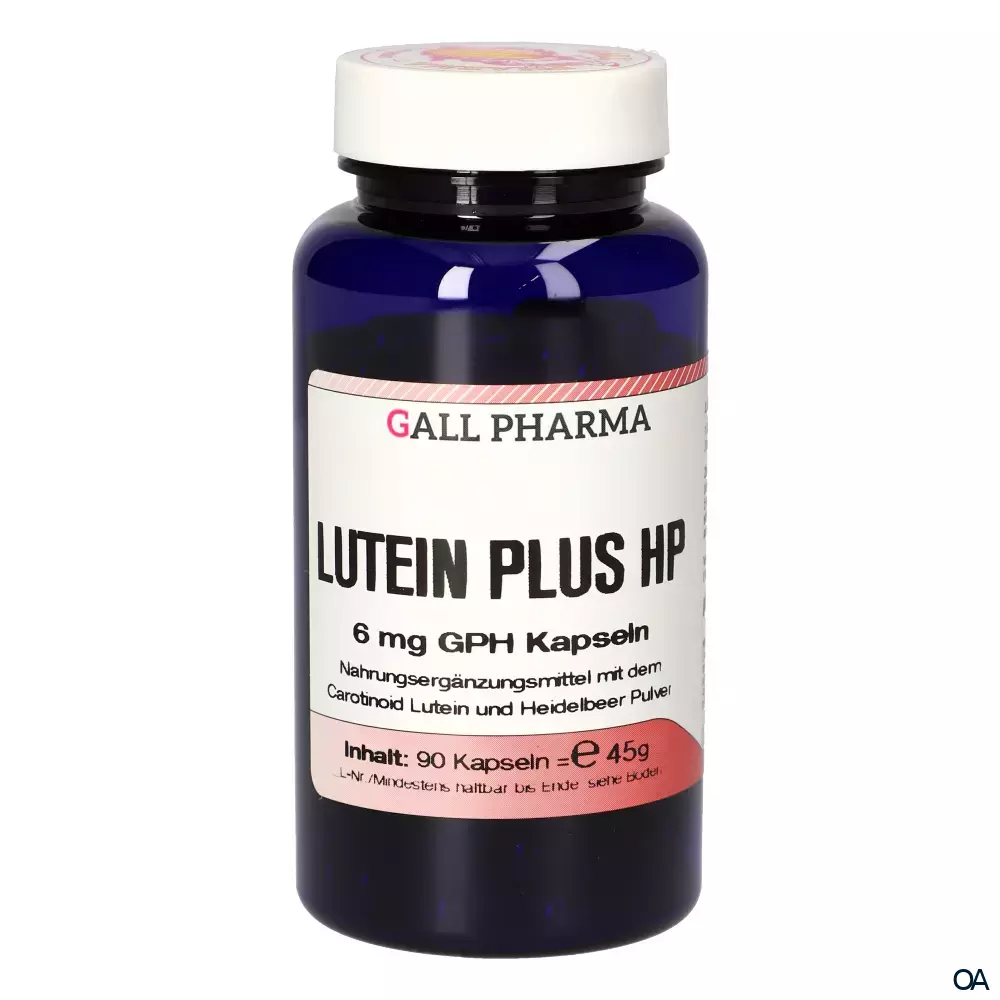 Gall Pharma Lutein 6mg plus Heidelbeer-Pulver Kapseln