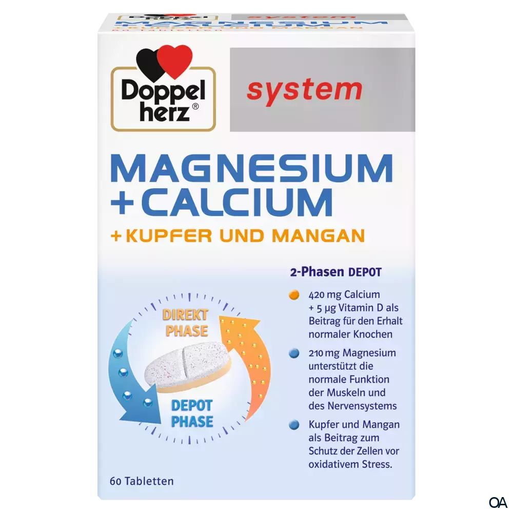 Doppelherz system MAGNESIUM + CALCIUM DEPOT Tabletten