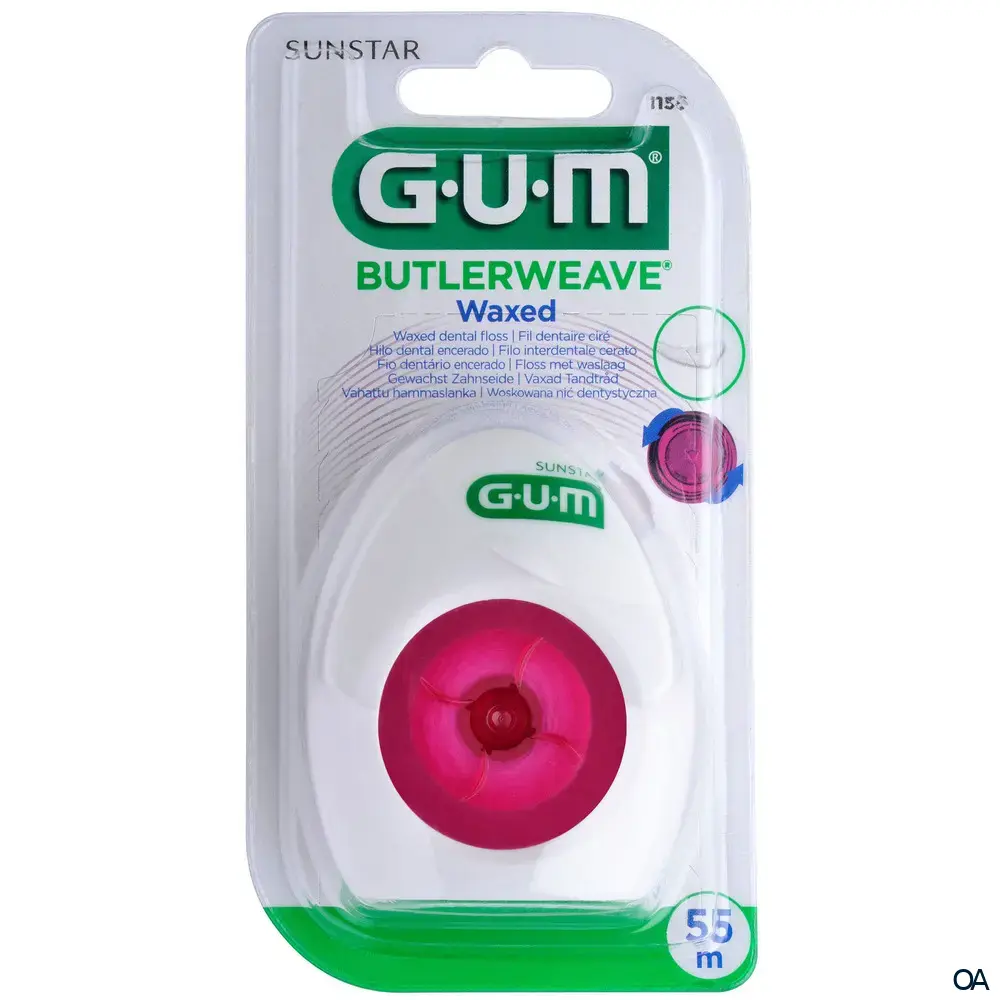 GUM® BUTLERWEAVE® Zahnseide gewachst