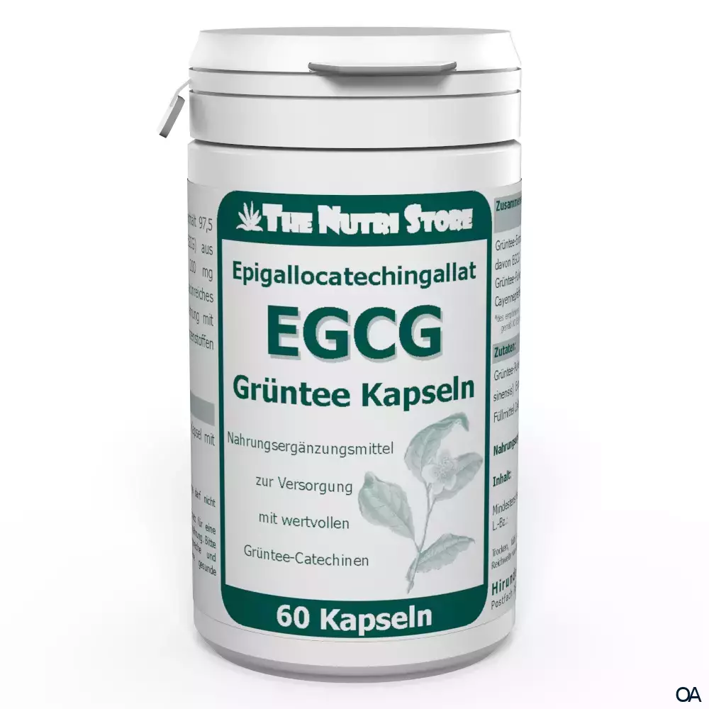 The Nutri Store EGCG 97,5 mg Epigallocatechingallat Grüntee Kapseln