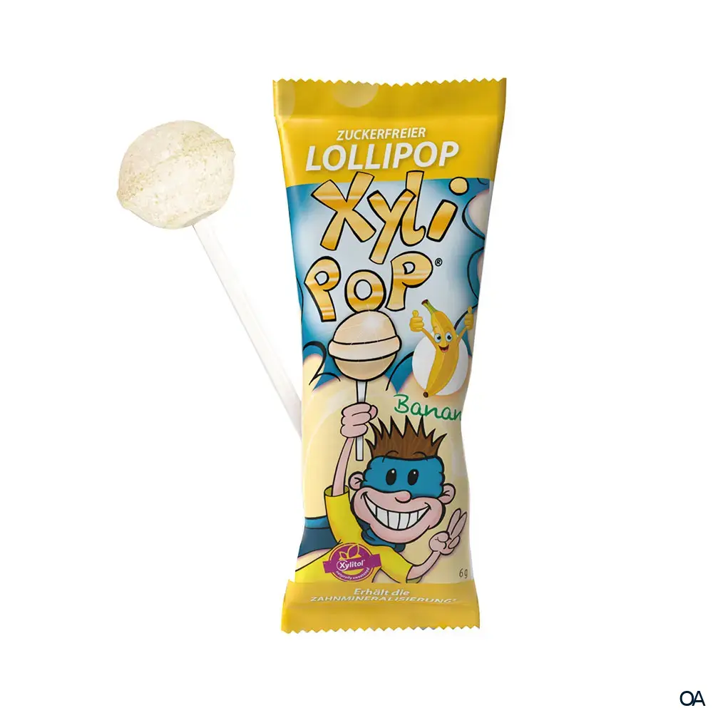 XyliPOP® – Zuckerfreier Kinder-Lolli Banane