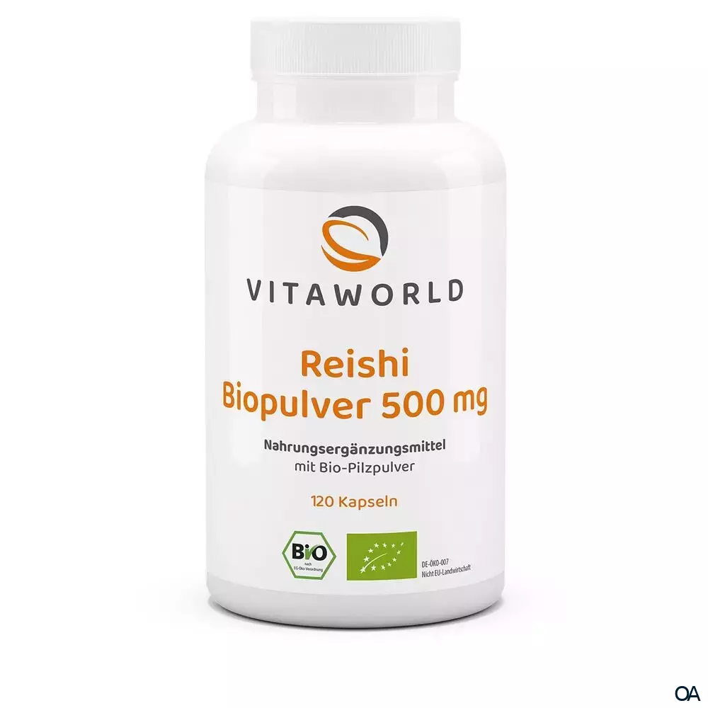 Vitaworld Reishi Biopulver 500 mg Kapseln