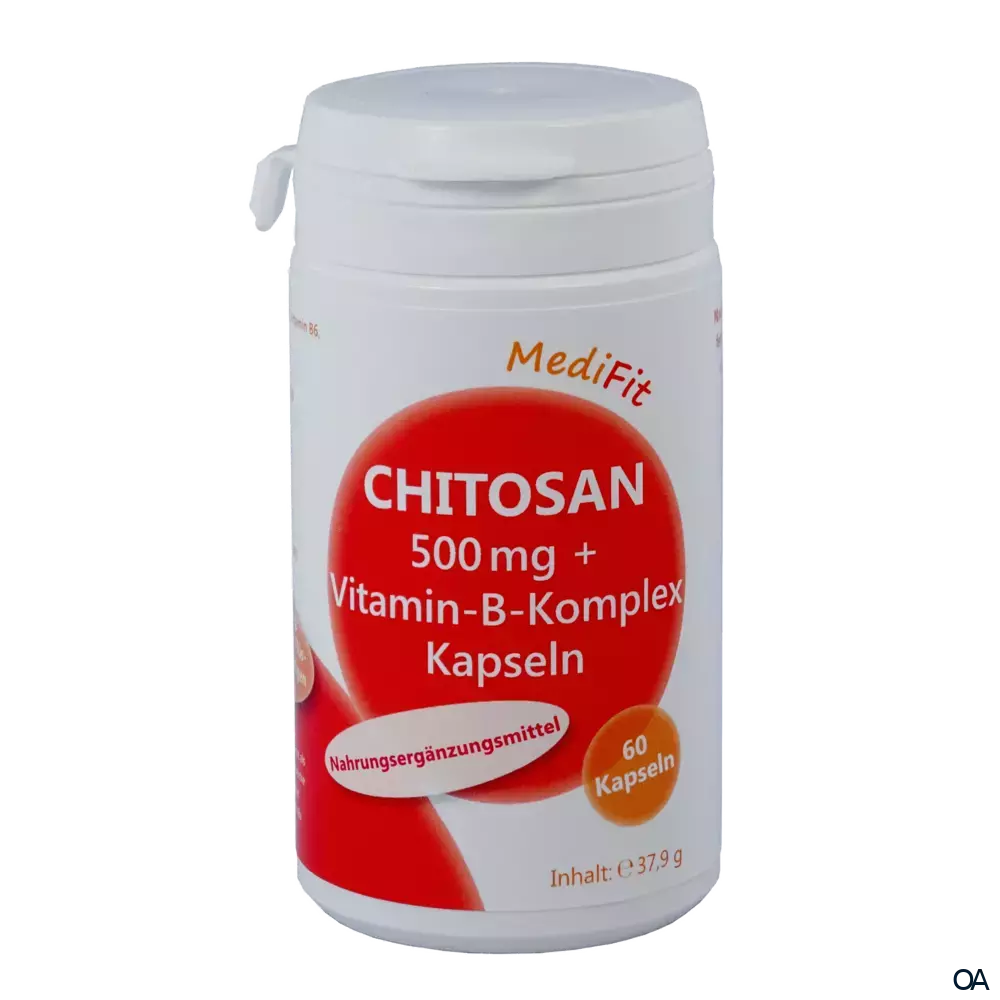 MediFit Chitosan 500 mg + Vitamin-B-Komplex Kapseln