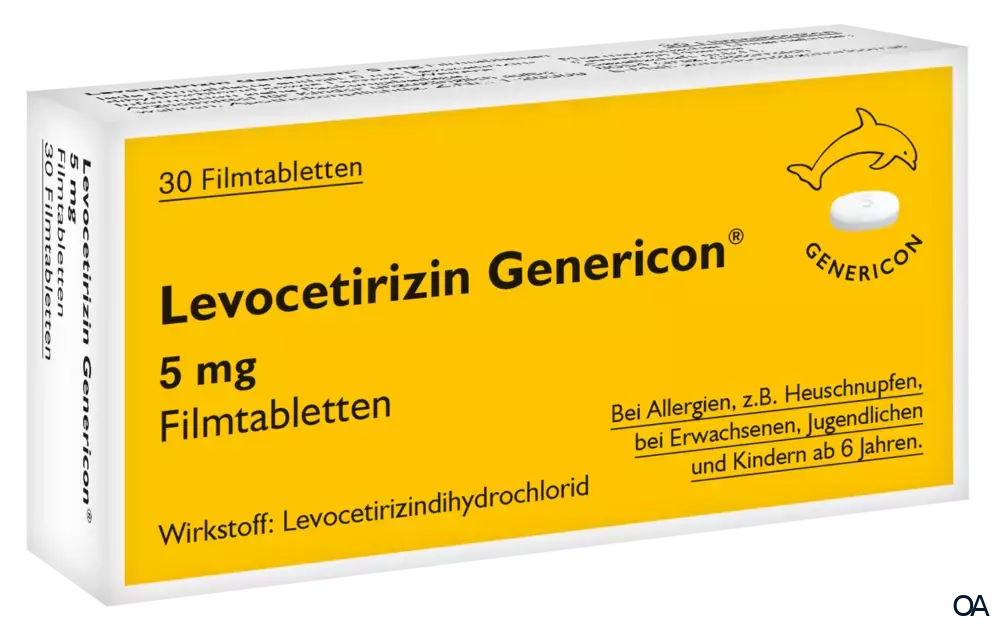 Levocetirizin Genericon 5 mg Filmtabletten