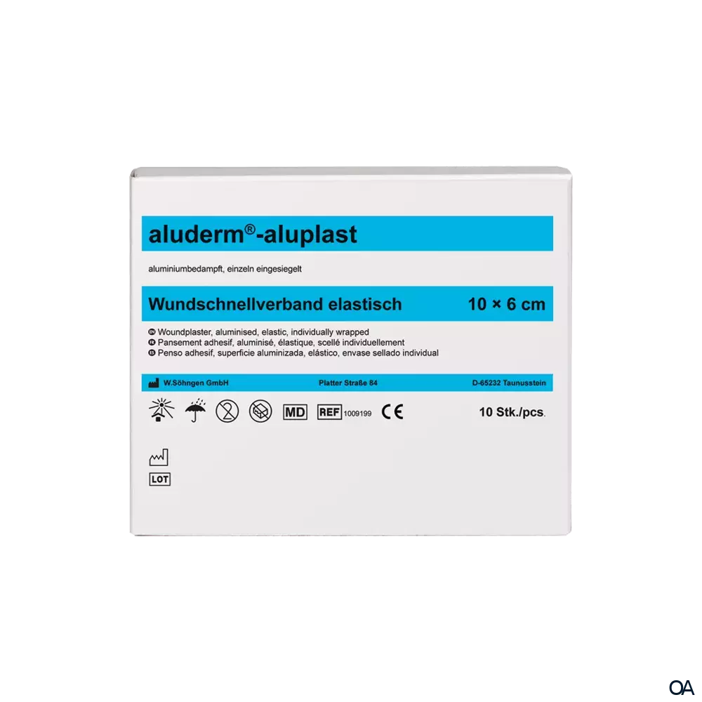 aluderm®-aluplast Wundschnellverband elastisch 10 x 6 cm