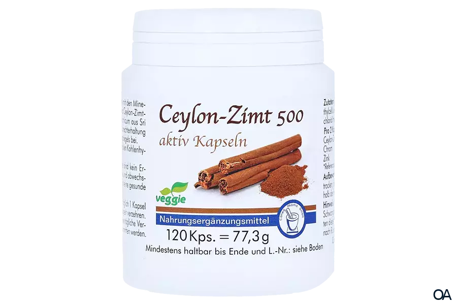 Canea Ceylon-Zimt 500 aktiv Kapseln