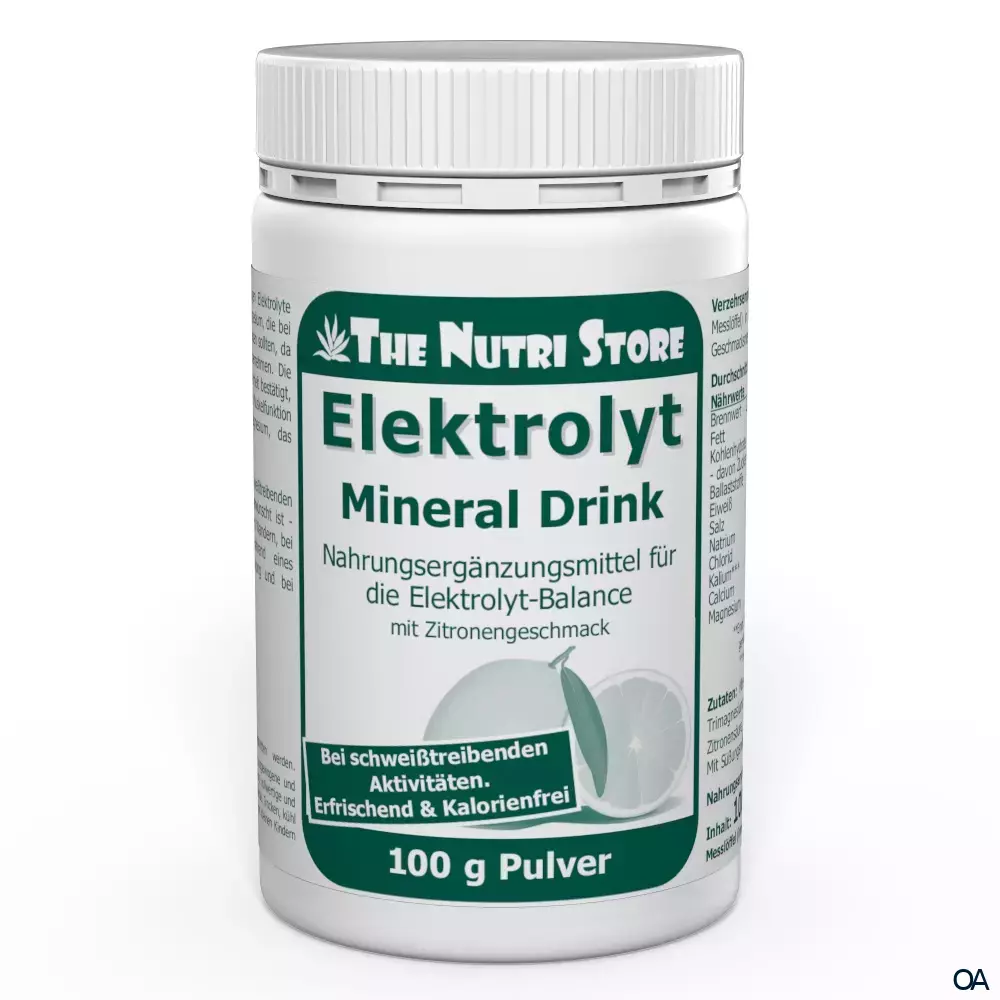 The Nutri Store Elektrolyt Mineral Drink Zitrone Pulver