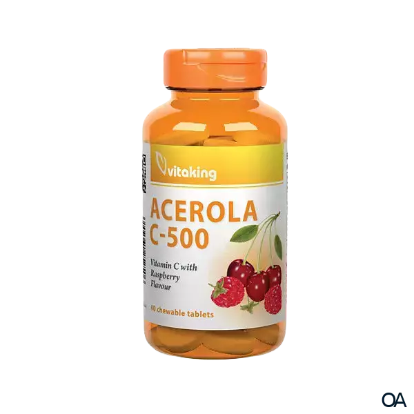 vitaking Acerola C-500 Himbeere Kautabletten