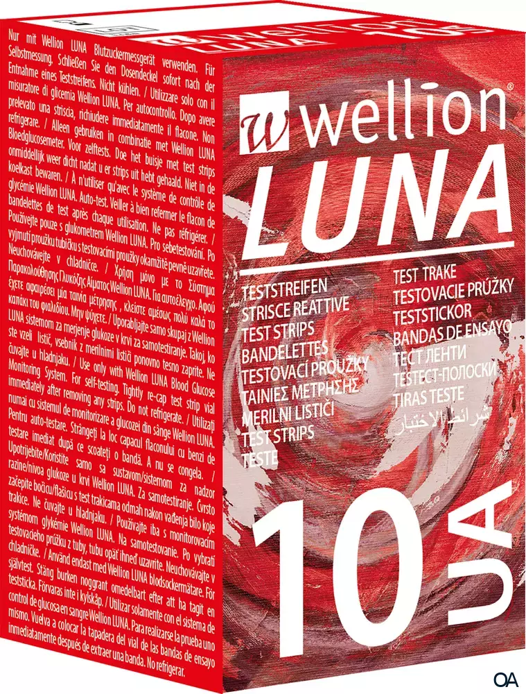 Wellion® LUNA Harnsäure Teststreifen UA