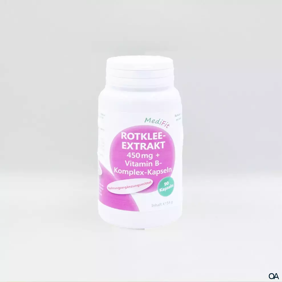 MediFit Rotklee-Extrakt 450 mg + Vitamin B-Komplex Kapseln