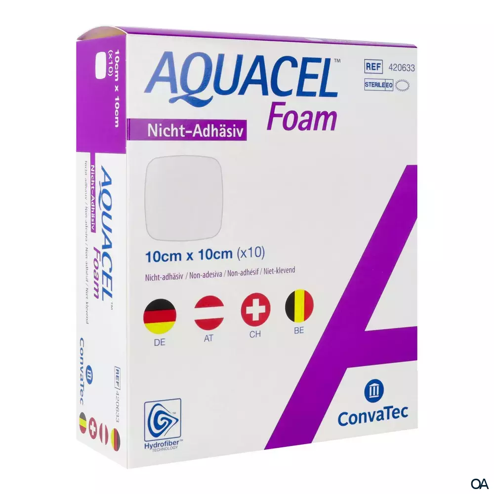 ConvaTec Aquacel ® Foam nicht adhäsiv steriler Schaumverband 10 x 10 cm