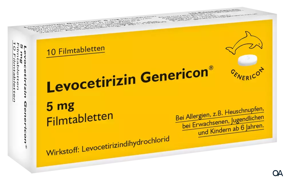 Levocetirizin Genericon® 5 mg Filmtabletten