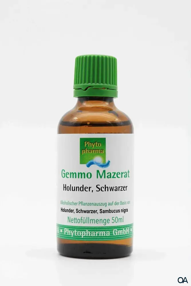 Phytopharma Gemmo Mazerat Schwarzer Holunder Tropfen