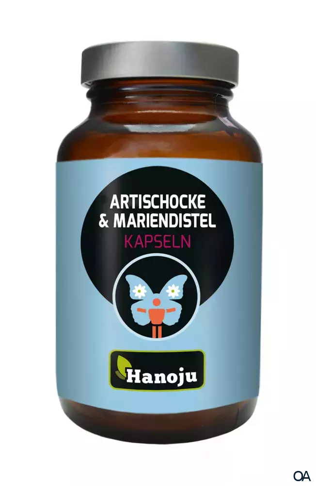 Hanoju Artischocken Extrakt 200 mg + Mariendistel Extrakt 200 mg