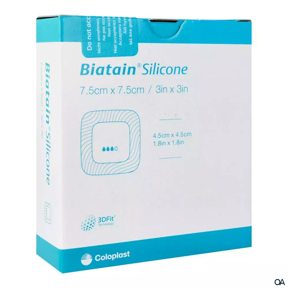 Biatain® Silicone Schaumverband steril, 7,5 x 7,5 cm