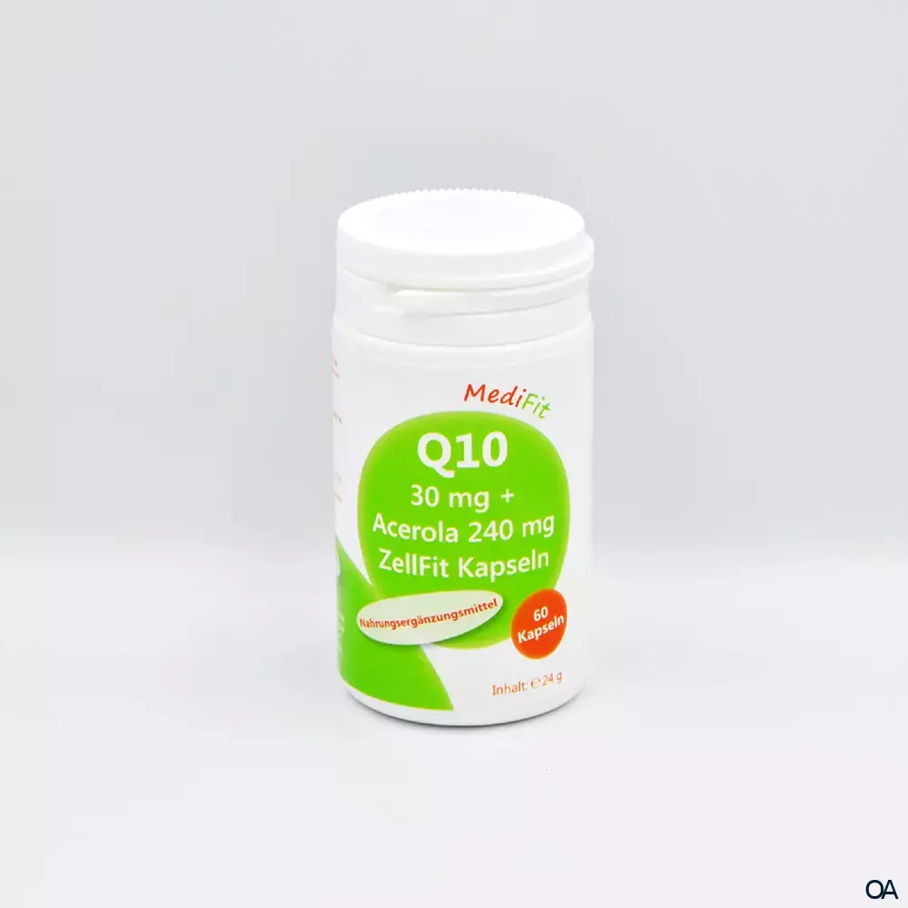 MediFit Q10 30 mg + Acerola 240 mg ZellFit Kapseln