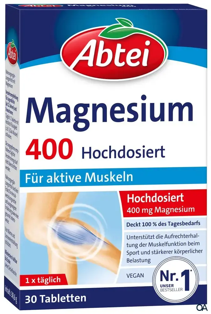 Abtei Magnesium 400 Tabletten
