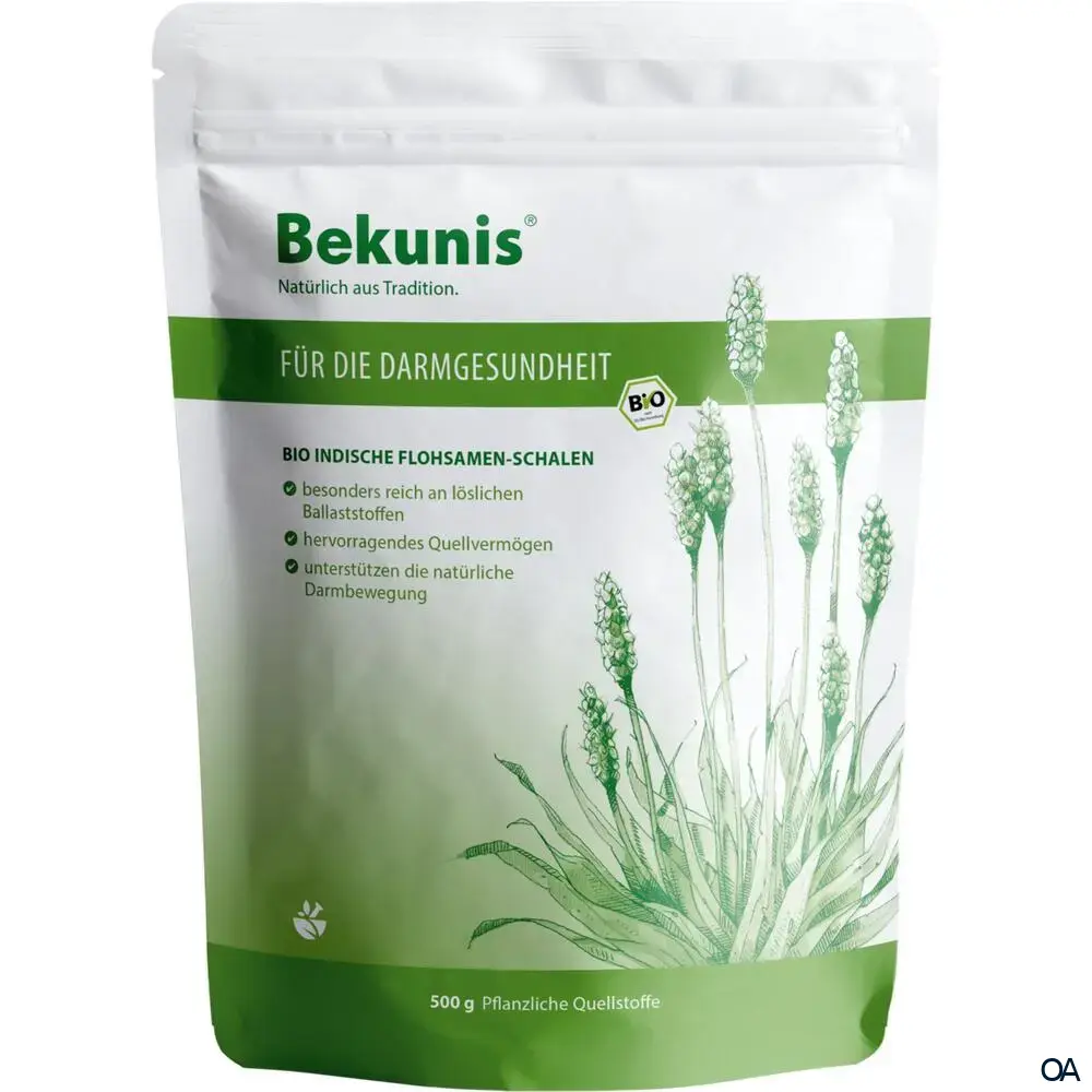 Bekunis® Bio Indische Flohsamen-Schalen