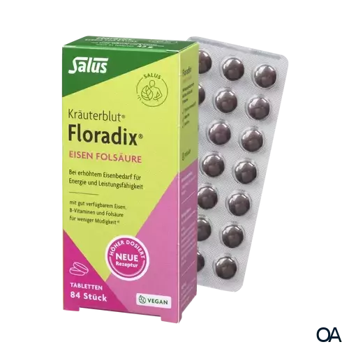 Salus Kräuterblut Floradix Eisen Folsäure Tabletten