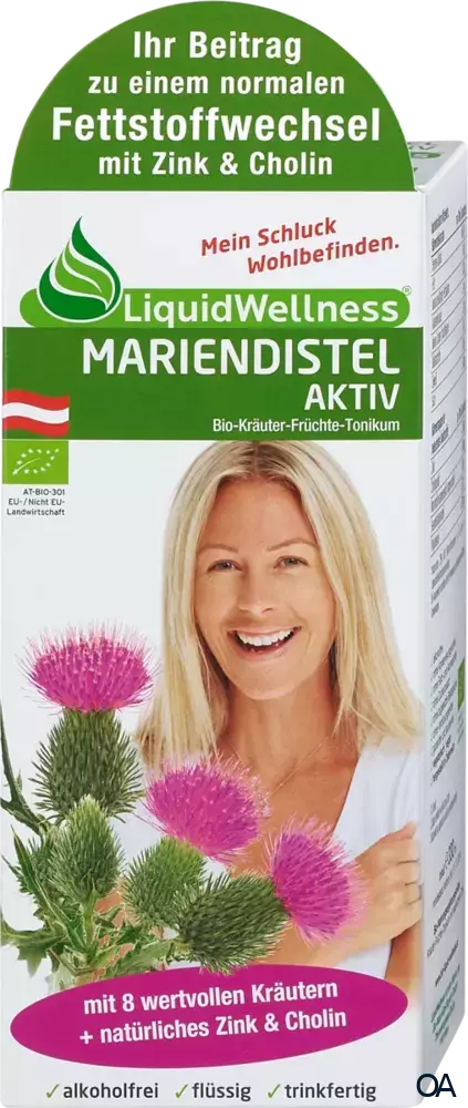 LiquidWellness Mariendistel Aktiv Bio-Kräuter-Früchte-Tonikum