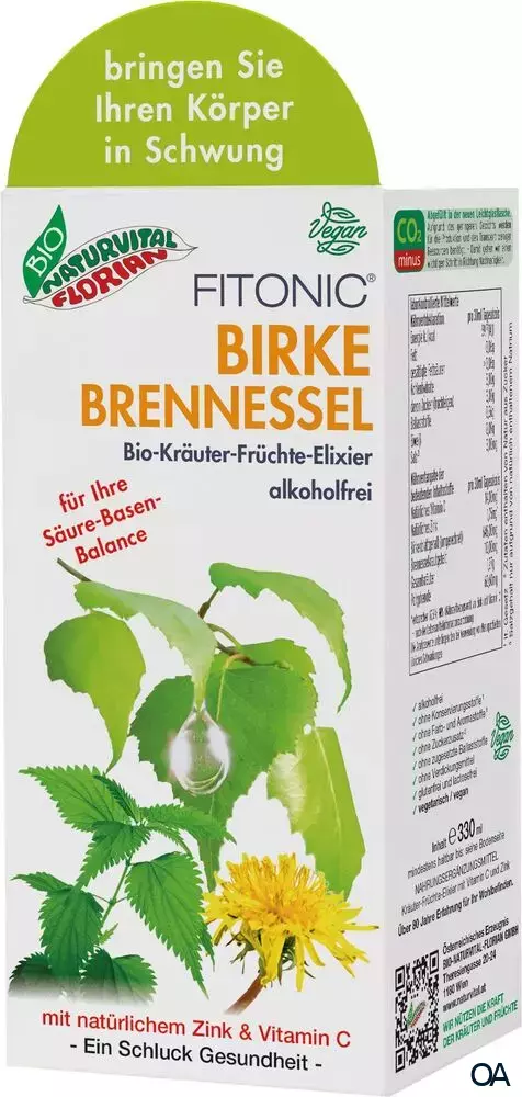 Bio Naturvital Florian Fitonic Birken Brennnessel Kräuter-Früchte-Elixier