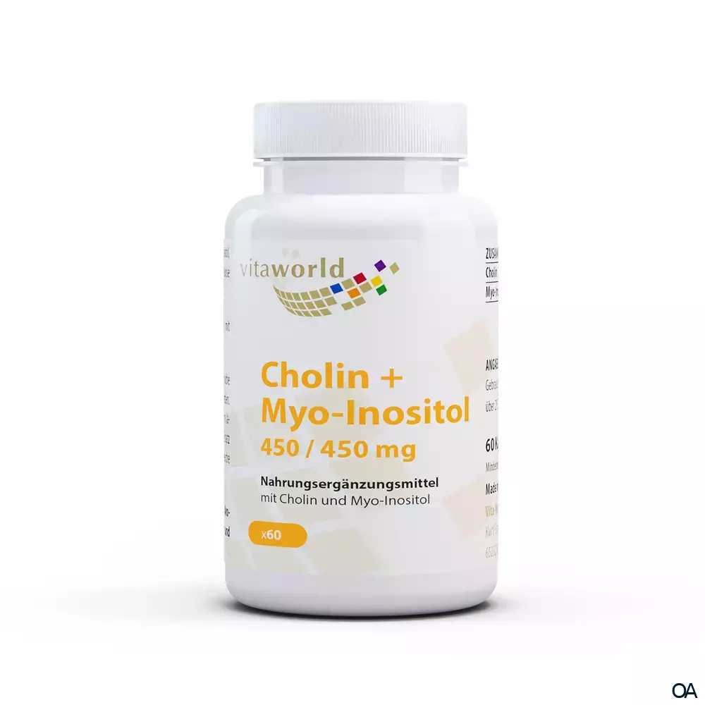 Vitaworld Cholin + Inositol 450/450 mg Kapseln