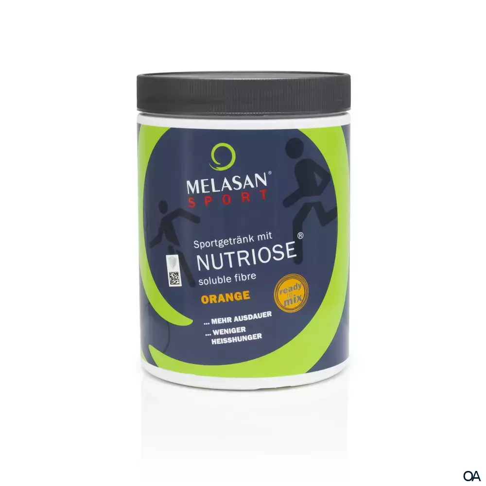 Melasan Sport Sportgetränk mit Nutriose Pulver Orange