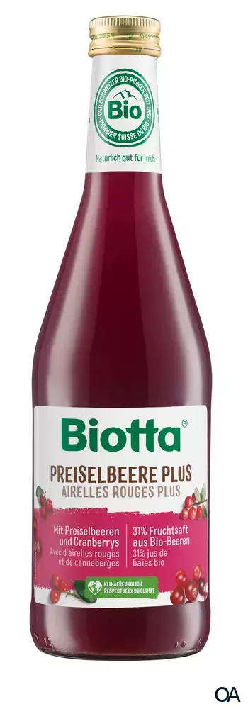 Biotta Preiselbeere plus Saft Bio